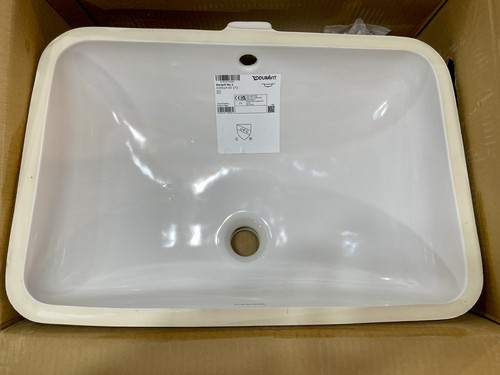 Duravit Duravit No. 1 20-5/8" Rectangular Ceramic Undermount Sink w/ Overflow - Picture 3 of 5