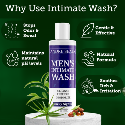 Herrenhygiene Intimwäsche - Beseitigt Gerüche, sauberes Gefühl, Ballwäsche für Männer 6oz - Bild 4 von 25