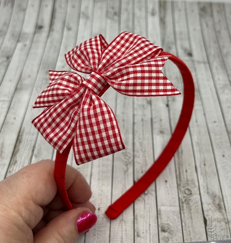 Red Gingham Hair Accessories - Picture 17 of 49