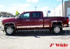 for:2014-2018 Chevy Silverado 1500/2500 HD Stainless Wheel Fender Trim 4Pc 2"