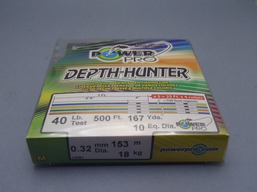 1pk Powerpro Depth Hunter 100% Spectra Fiber Braided Fishing Line 500ft 167yd - Picture 24 of 24