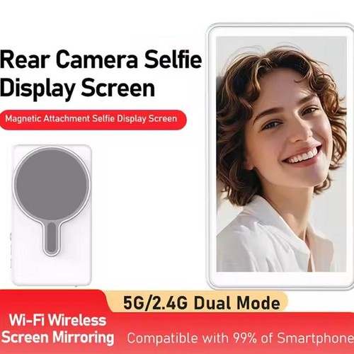 Smartphone Wireless Magnetic Selfie Monitor Screen g Shari Screen Rear n Q5P9