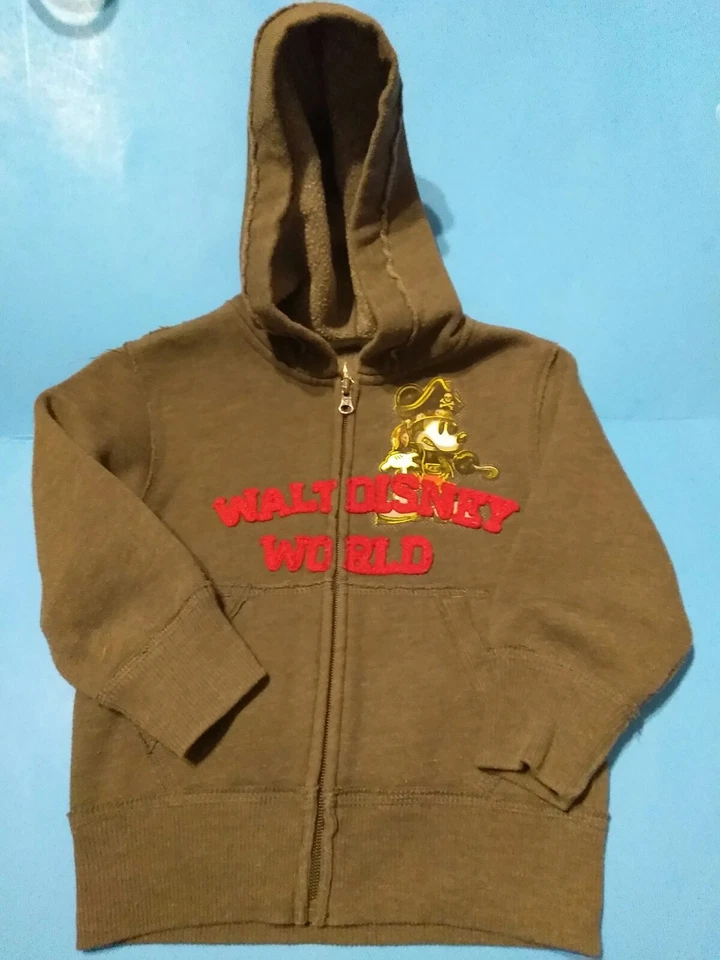 Sudadera con Capucha Bordada Mickey Mouse Piratas del Caribe Cremallera Frontal Foto 2 de 4