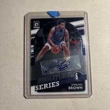 2021-22 Panini Donruss Optic Sterling Brown Autograph #SS-SBR Mavericks Auto