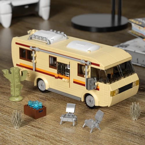 Mattoncini Costruzioni Breaking Bad Camper White 21cm Building Blocks Collezione - Picture 3 of 6