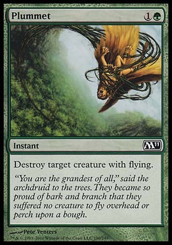 1x FOIL Plummet M11 MtG Magic Green Common 1 x1 Card Cards - Picture 1 of 1