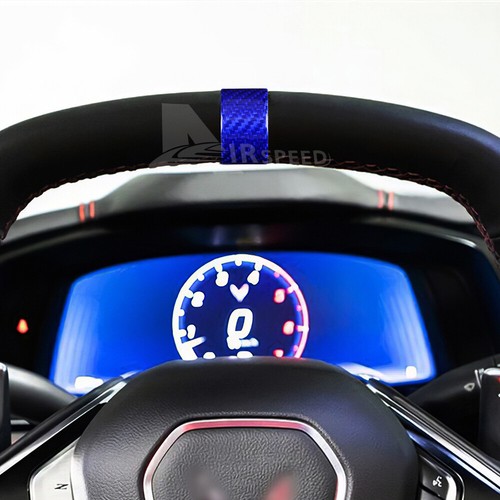 Anillo de ajuste interior de fibra de carbono real azul para Corvette C8 20-23 - Imagen 5 de 9