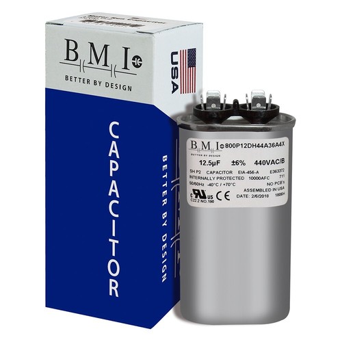 14033 - Mars OEM Replacement Run Capacitor 440/370 VAC 12.5 MFD Oval - Picture 2 of 4