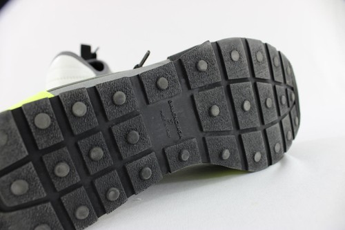 Balenciaga Black Grey Lime Tricolor Race Runner Low Top Sneakers Size 37 US 7 - Picture 6 of 7