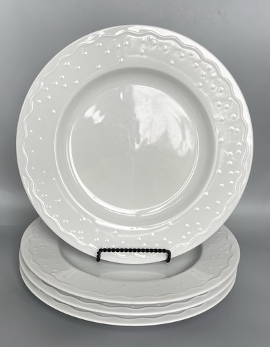 Crate & Barrel Water Music by Kathleen Wills Dinner Plate 11" Set Of 4 - Picture 1 of 15