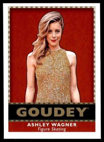 2018 UD GOODWIN CHAMPIONS GOUDEY SP ASHLEY WAGNER FIGURE SKATING #G20 - Picture 1 of 2