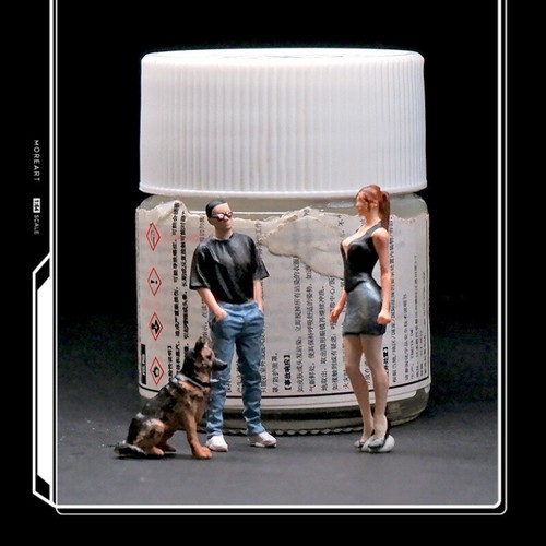 Diorama 1/64 Trendy Boy Figure Model Car Scene Display Prop Character Model Toy - Picture 12 of 18