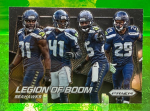 2014 Legion of Boom Prizm base Kam Chancellor R Sherman Thomas Maxwell SEAHAWKS