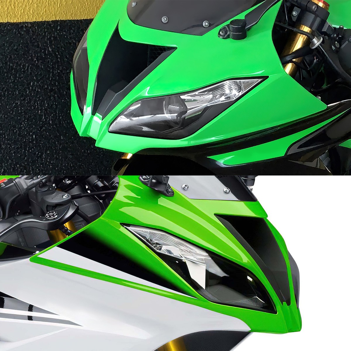 Front Headlight Head Lamp Assembly Fit For Kawasaki Ninja ZX6R ZX