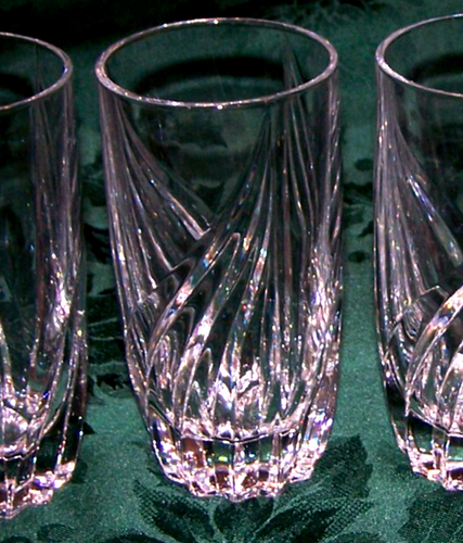 4 PRISTINE Lexox Heavy Glass Discontinued Debut Highball Tumblers - Picture 2 of 2