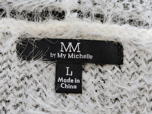 My Michelle Southwestern Knit Fuzzy Cardigan Women's Large Nylon Acrylic Blend - Picture 11 of 16
