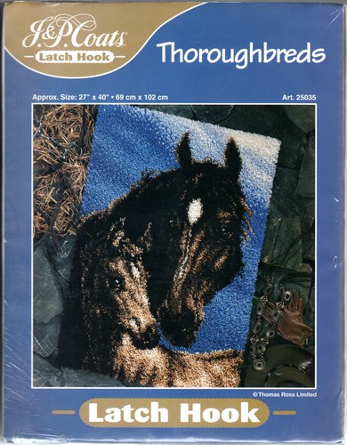 CHOICE: Vintage LATCH HOOK kits Featuring HORSES! by Caron • Be Crafty • Sultana - Picture 18 of 61