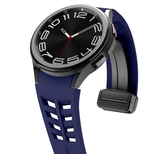 Breathable Magnetic Silicone Waterproof Band for Samsung Watch 4/5/6/7 40/44mm - Picture 30 of 99