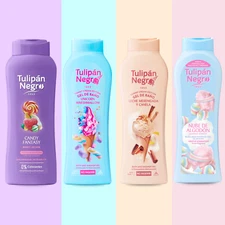 Tulipan Negro 4-Pack Shower Gel & Body Lotion Set – Scented Daily Care