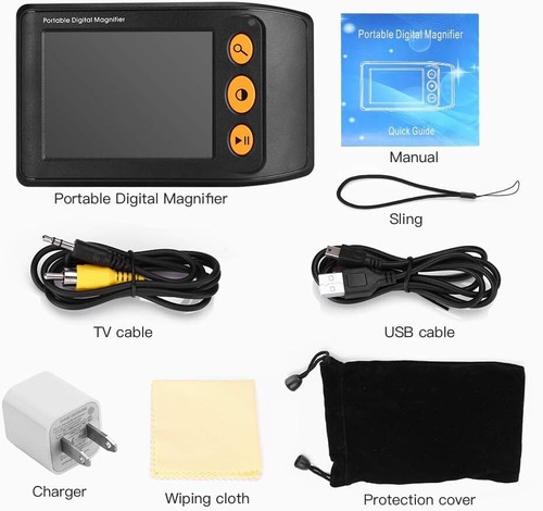 3,5Zoll Digitaler Vergrößerungsapparat,2x-25x,Schnappschussfunktion,TV-Anschluss - Bild 10 von 26