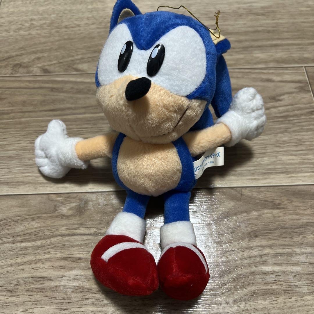 セガ ソニック・ザ・ファイターズ 1996 ソニック　ぬいぐるみ ソニックザファイターズ ソニック レトロ レア ぬいぐるみ