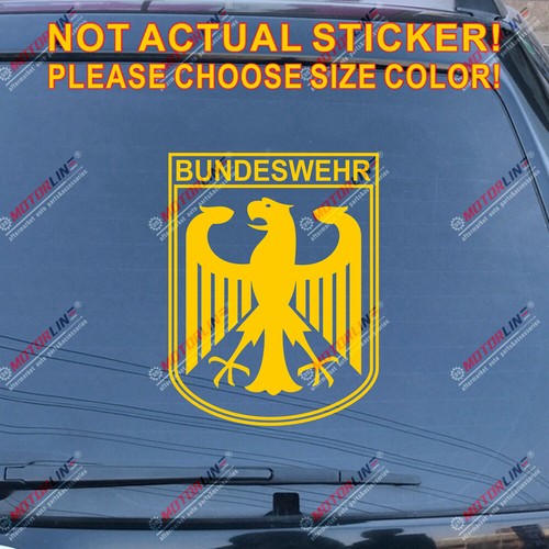 Bundeswehr Coat of Arms Germany German Bundesadler Eagle Car Decal Sticker - Picture 15 of 16