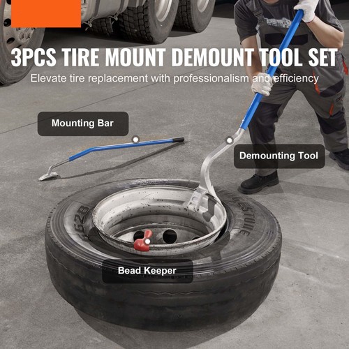 Truck Tire Changer Mount Demount 22.5-24.5 in Radial Bias Ply/Tubeless Tire Blue - Picture 3 of 9