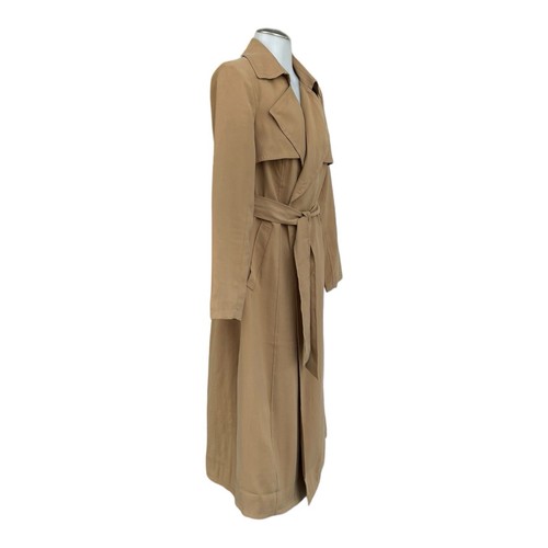 BANANA REPUBLIC Womens SP S PETITE Long Belted Trench Coat Wrap Jacket Duster - Picture 3 of 24