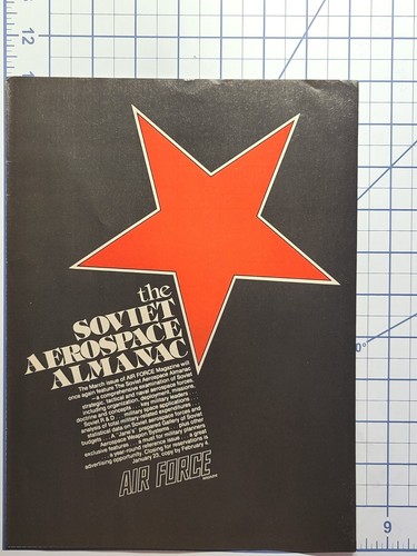 Air Force Magazine Soviet Aerospace Almanac Military R & D Vintage Print Ad 1976 - Picture 2 of 2