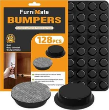 Rubber Feet for Electronics, Adhesive Stick on Black, Black Bumpers Pads