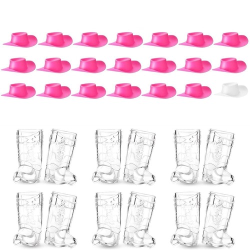 Mini Cowboy Boot Shot Glass Cups Cowboy Hat Cowboy Boot Glasses Miniature US - Picture 16 of 18