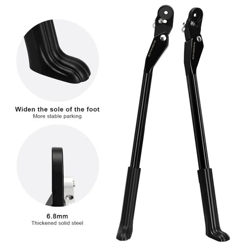 Bicycle Kickstand Adjustable for MTB Mountain Bike Stay Aluminum Alloy Side Rear - Imagen 2 de 17