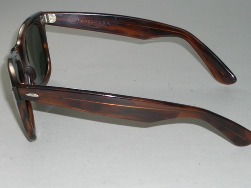 OCCHIALI DA SOLE VINTAGE B&L RAY BAN L2053 SPESSI TARTARUGA LUCIDA G15 UV WAYFARER 5024 - Foto 5 di 10