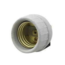 Leviton 8875 Medium Porcelain Snap-In with Screw Term Socket Lampholder 26126