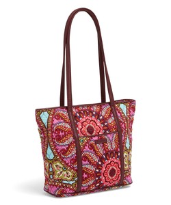 Details About Nwt Vera Bradley Resort Medallion Small Trimmed Tote Bag