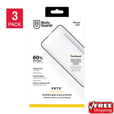 3 PACK BodyGuardz PRTX Antimicrobial Glass Screen Protector iPhone 12 Mini