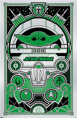 Star Wars Poster Grogu Disney 100th anniversary 55,5 x 86,5 cm