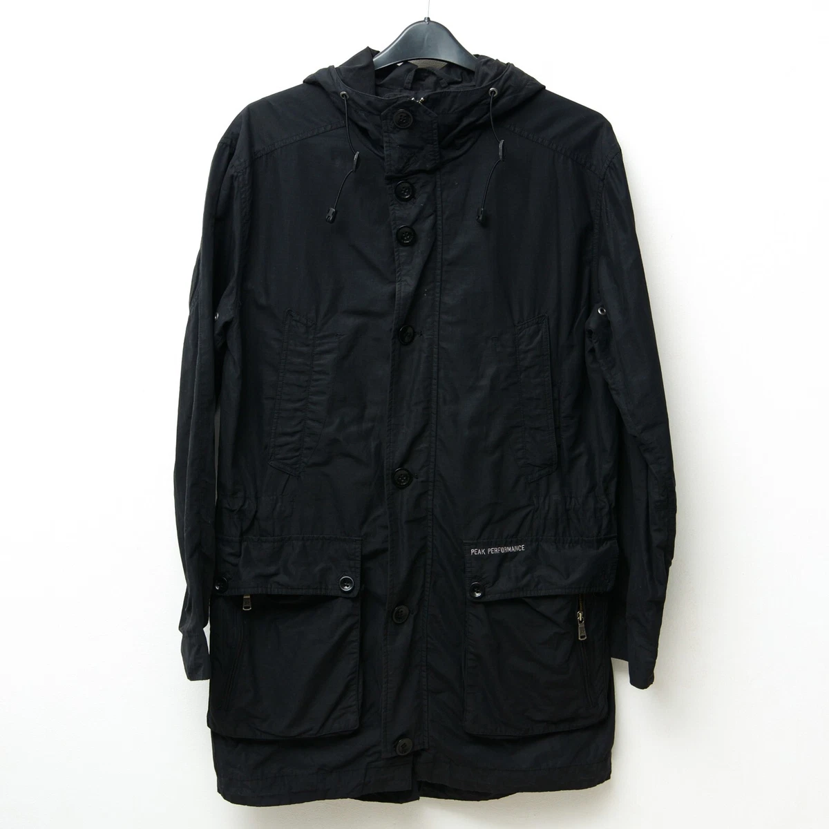 PEAK PERFORMANCE M Men's Jacket Coat Winter Kurt Parka Outdoors Top Hooded  Black