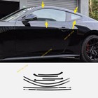 <!--F#f_0-->8X For 2024-2025 Ford Mustang Black Titanium Car Window Molding Strip Cover Trim<!--F/-->