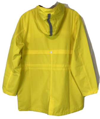 Nuage Waterproof Jacket Sz XL Yellow Patch Pockets Zip