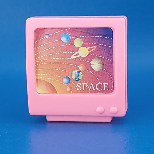 Muñeca Barbie Rosa Computadora Espacio CRT Monitor Solo Accesorio de Repuesto 1990 - Imagen 5 de 14