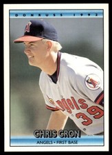 1992 Donruss #698 Chris Cron Rookie California Angels