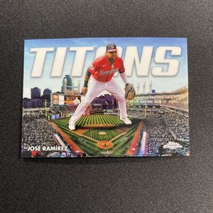 2023 Topps Chrome Jose Ramirez Titans #CT-8 Cleveland Guardians