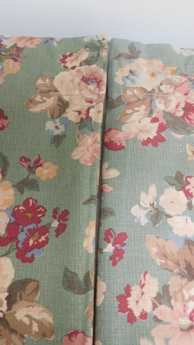 Vintage Ralph Lauren MELANIE Rod Pocket Drapes-88" Long-Thick Cotton-Lined - Picture 4 of 10