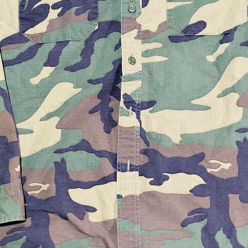 Hunter's View Tarnhemd Herren XL Knopfleiste Woodland Baumwolle Jagdhemd - Bild 3 von 11