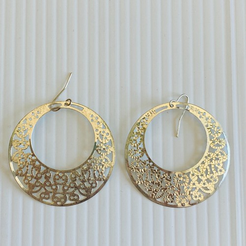 Pendientes colgantes de aro de plata joyería - Imagen 2 de 3