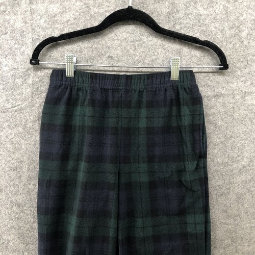 Gap Teen Youth Size 10 Fleece Jogger Pants Lounge Pants Blackwatch Plaid - Picture 3 of 8