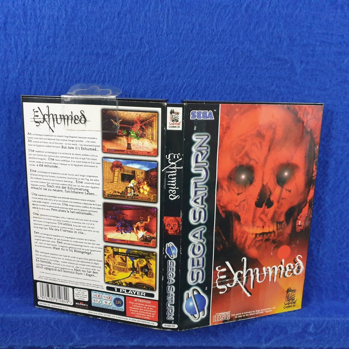 Saturn EXHUMED / POWERSLAVE Authentic Boxed & Complete Sega
