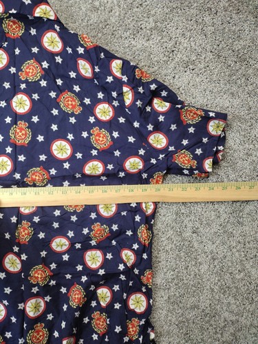 VTG Pendleton CLASSICS Navy Nautical Print  2 Piece Blouse 10 & Skirt 12 Set - Picture 11 of 15