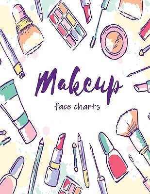 MakeUp Face Charts Paper Practice Face Charts For Makeup Artists by Print Black - Picture 1 of 1